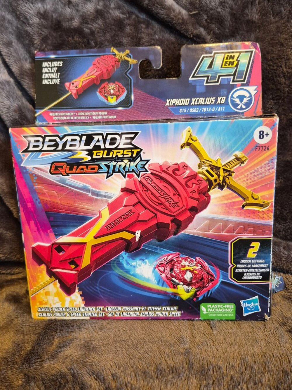 Hasbro Beyblade Burst QuadStrike Power Speed Launcher Pack New with Box Damage